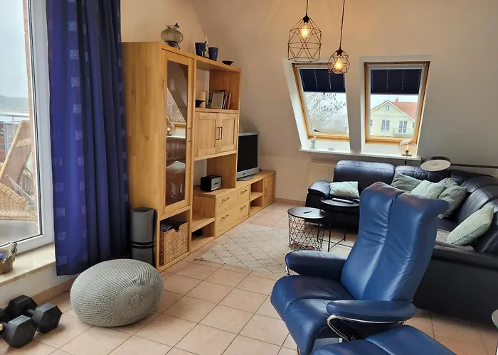 Daire Sunset Loft Meerblick Maisonettewohnung Mit Grossem Balkon